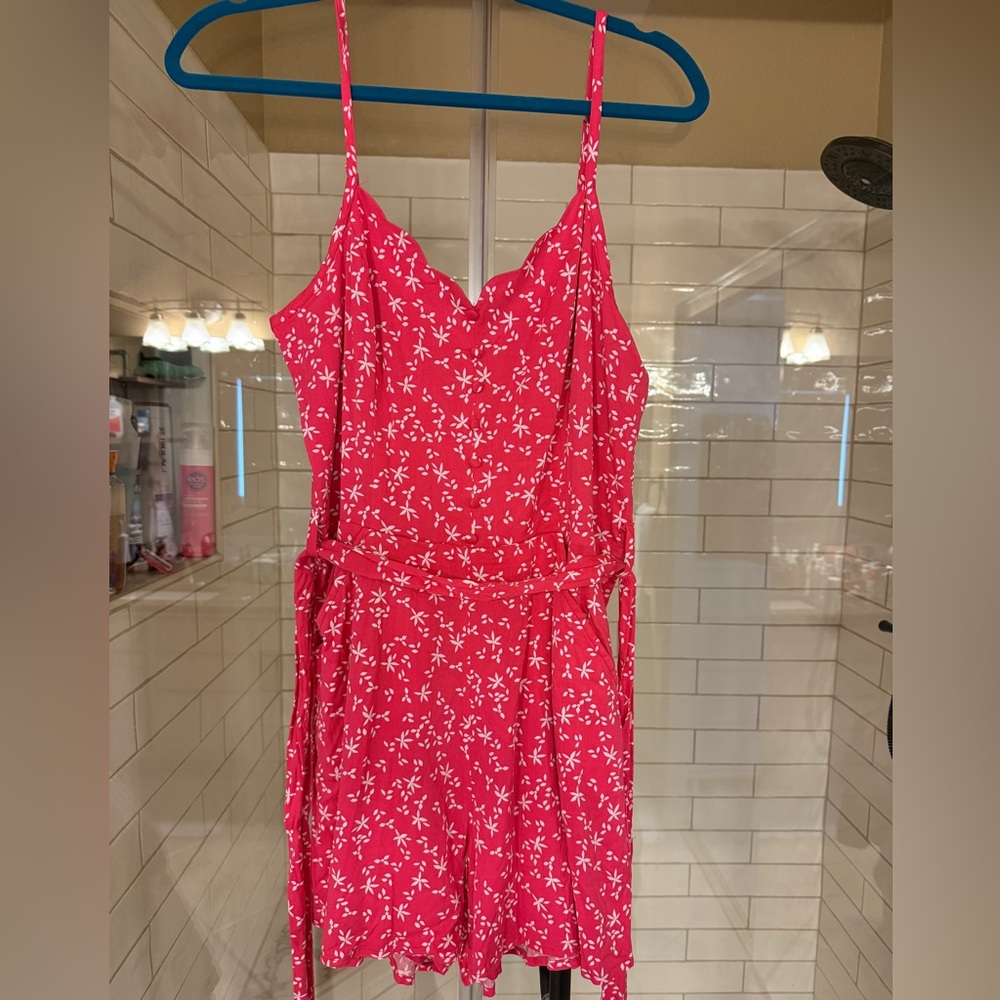Market and Spruce pink romper dress